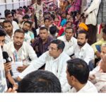 जलसंकट को लेकर कांग्रेसजनों ने जोन क्रमांक 9 का किया घेराव